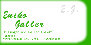 eniko galler business card